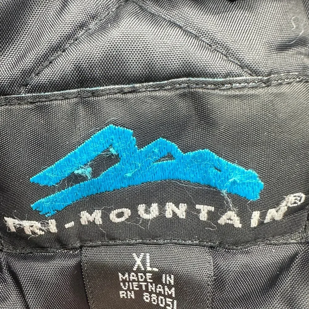Vintage Tri-Mountain Coca Cola Nylon Quilt Lined Work Jacket Mens XL Reflective